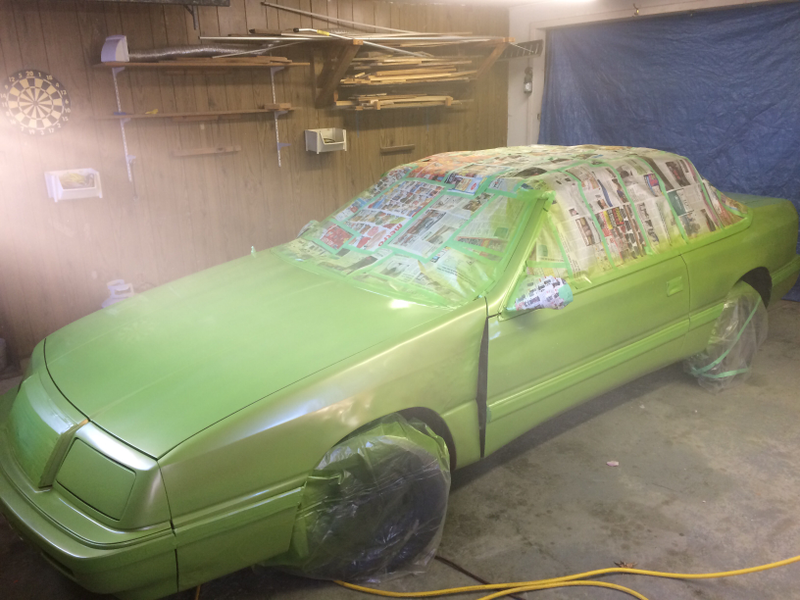 Illustration for article titled This Movie Tribute Chrysler LeBaron Got Burned to a Crisp for Snow Domination